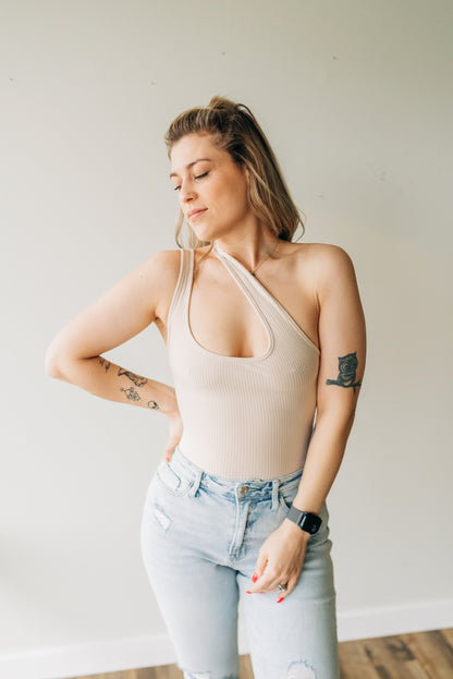 One Shoulder bodysuit - Ivory